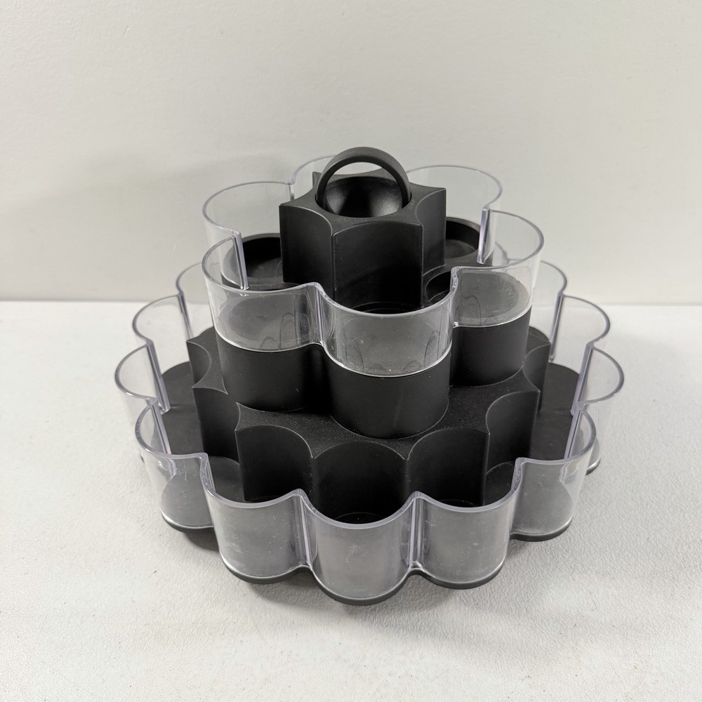 Pampered Chef Turn-About Spice Rack Carousel 1632 Lazy Susan Organizer